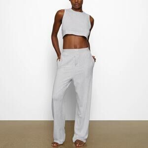 SKIMS Gray Straight Leg Pants